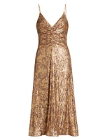 Essence Leo Sequin Midi-Dress