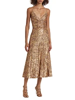 Essence Leo Sequin Midi-Dress