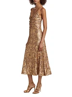 Essence Leo Sequin Midi-Dress