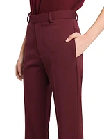 Grain De Poudre Wool Straight Pants