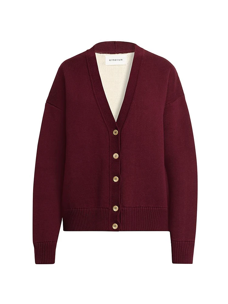 V-Neck Cotton Cardigan