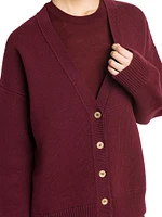 V-Neck Cotton Cardigan