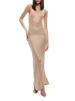 Fifi Shimmer Mesh Maxi Dress