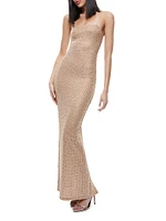 Fifi Shimmer Mesh Maxi Dress