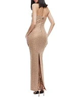 Fifi Shimmer Mesh Maxi Dress