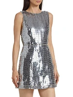 Lindsey Embellished Metallic Minidress