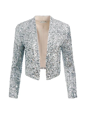 New Harvey Sequin Cropped Jacket