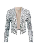 New Harvey Sequin Cropped Jacket