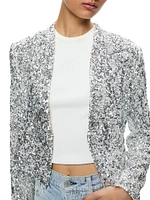 New Harvey Sequin Cropped Jacket