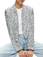 New Harvey Sequin Cropped Jacket