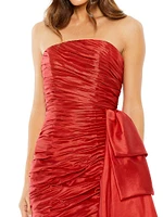 Strapless Ruched Draped Minidress