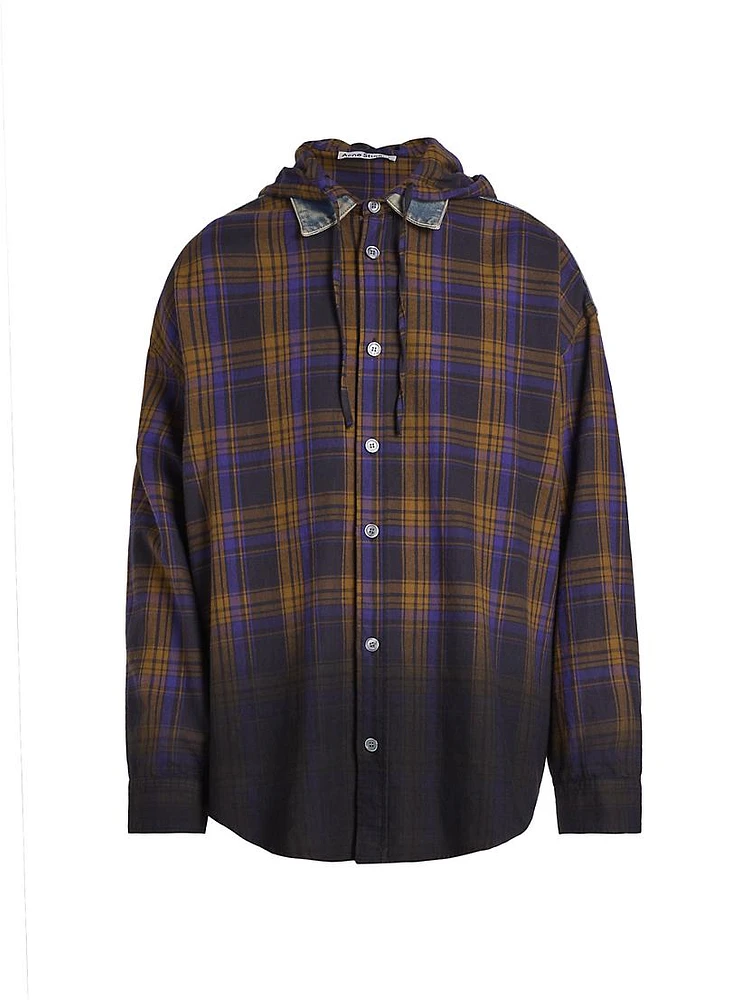 Saffia Check Cotton Flannel Shirt