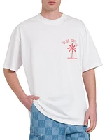 Surf Palm Logo Cotton T-Shirt