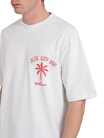 Surf Palm Logo Cotton T-Shirt