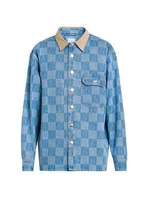 Monogram Check Denim Jacket