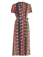 Vicki Floral Wrap Midi-Dress