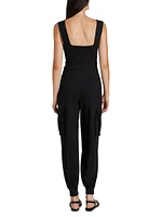 Cargo Wide-Strap Jumpsuit