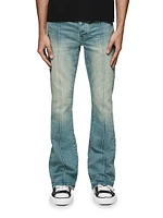 P004 Pintuck Flared Jeans