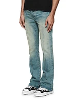 P004 Pintuck Flared Jeans