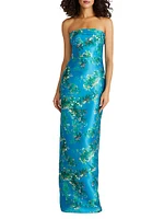 Cleo Strapless Column Gown