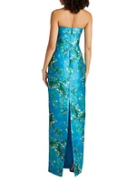 Cleo Strapless Column Gown