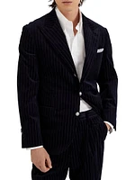 Comfort Cotton Pinstripe Corduroy Deconstructed Blazer