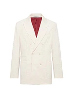 One and a Half Breasted Deconstructed Blazer with Patch Pockets