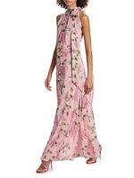 Kayla Floral Chiffon Sleeveless Dress