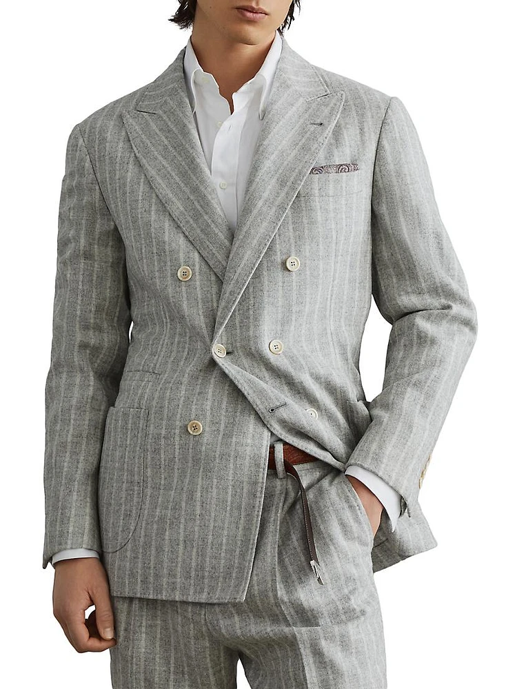 One and a Half Breasted Deconstructed Blazer with Patch Pockets