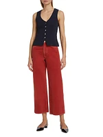 Taylor Wide-Leg Crop Jeans