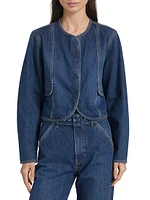 Cordell Denim Collarless Jacket