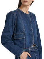 Cordell Denim Collarless Jacket