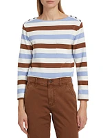 Hovey Striped Boatneck Top