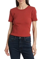 Pruitt Cotton Rib-Knit T-Shirt