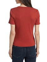 Pruitt Cotton Rib-Knit T-Shirt