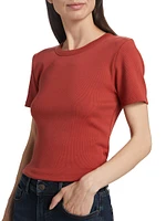 Pruitt Cotton Rib-Knit T-Shirt