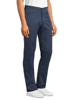 Twill Slim-Straight Pants