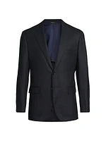 Twill Wool Single-Breasted Sport Jacket