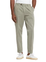 Leisure Fit Trousers Twisted Cotton Gabardine