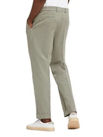 Leisure Fit Trousers Twisted Cotton Gabardine