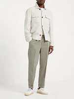 Leisure Fit Trousers Twisted Cotton Gabardine