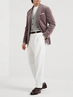 Relaxed Fit Trousers Twisted Cotton Gabardine