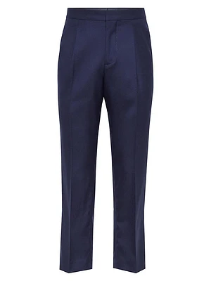 Cashmere Tuxedo Trousers with Pleats