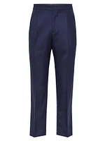 Cashmere Tuxedo Trousers with Pleats