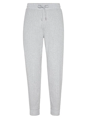 Chalk Stripe French Terry Double Cloth Jogger