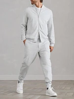 Chalk Stripe French Terry Double Cloth Jogger