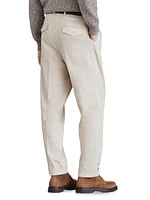 Relaxed Fit Trousers with Double Pleats