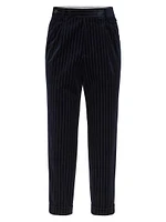 Leisure Fit Trousers with Double Pleats