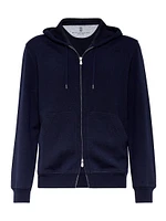 French Terry Double Cloth Hooded Sweatshirt