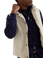 French Terry Double Cloth Hooded Sweatshirt